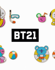 BT21 OFFICIAL GOODS - - Bon Voyage Badge Set