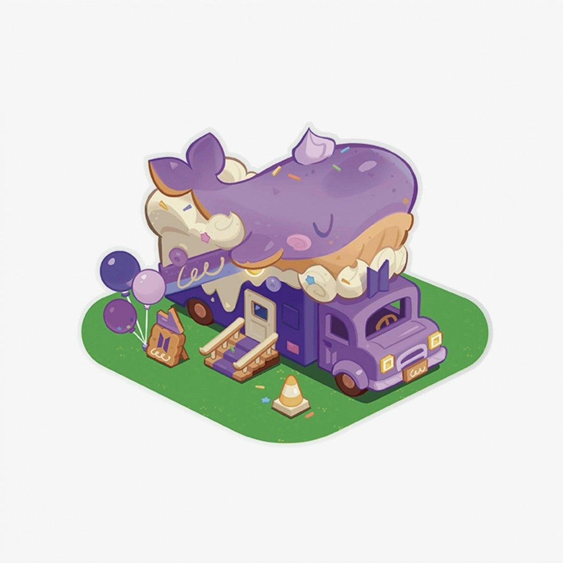 BTS x Cookie Run Kingdom Official Merchandise Mouse Pad Choice Music LA