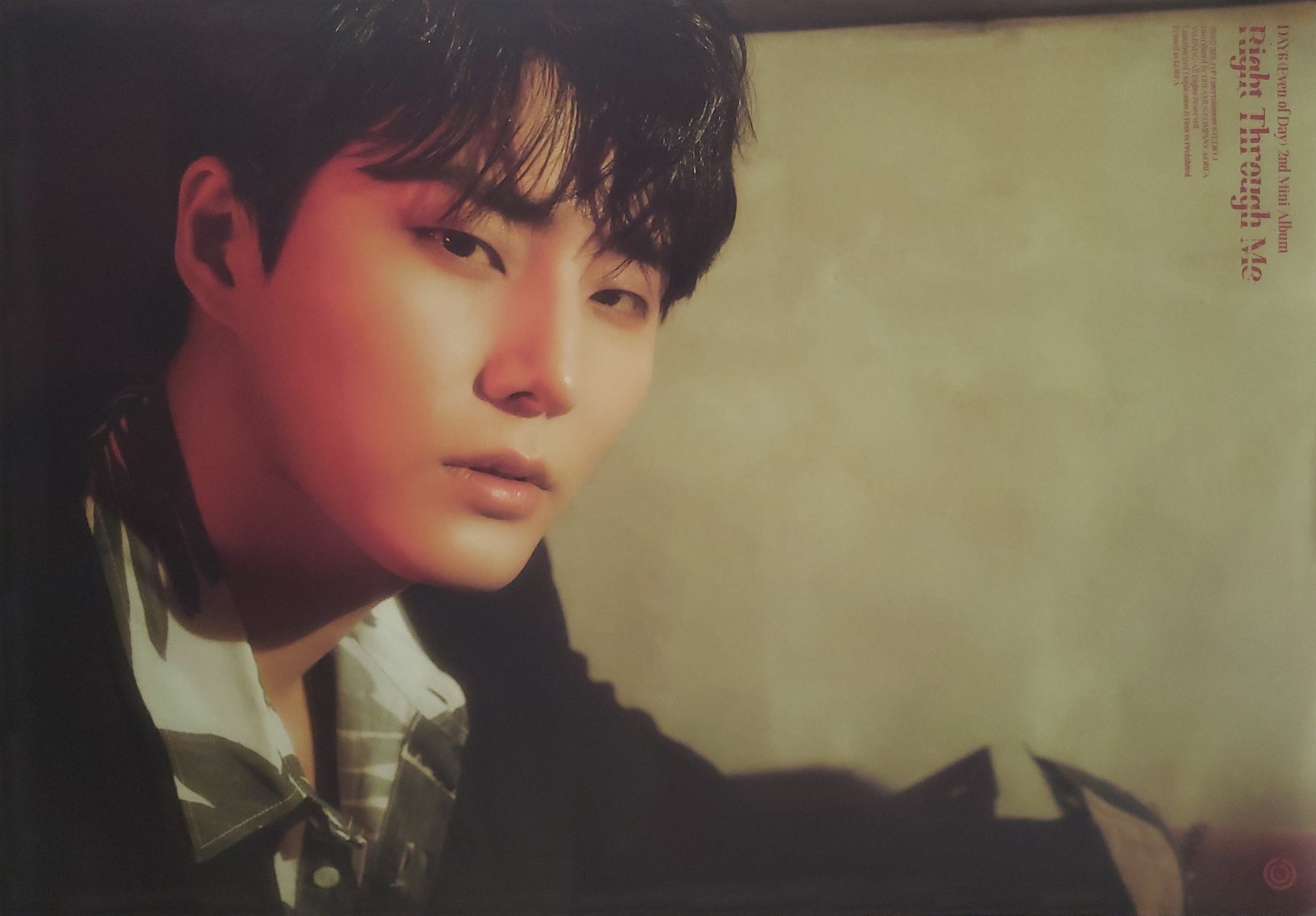 DAY6 EVEN OF DAY 2ND MINI ALBUM RIGHT THROUGH ME Official Poster - Photo Concept Young K