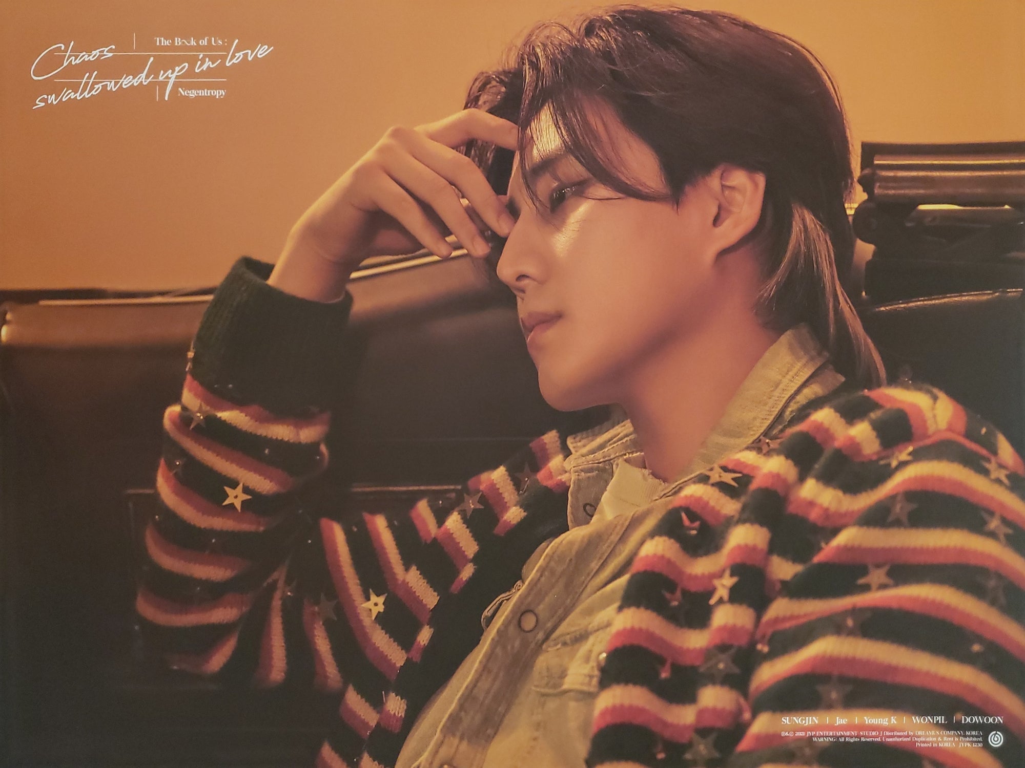 DAY6 7th Mini Album The Book of Us : Negentropy Chaos swallowed up in love Official Poster - Photo Concept Young K