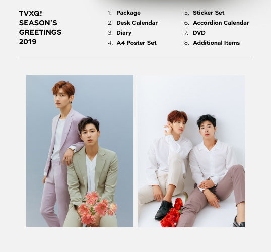 TVXQ 2019 Season's Greetings – Choice Music LA
