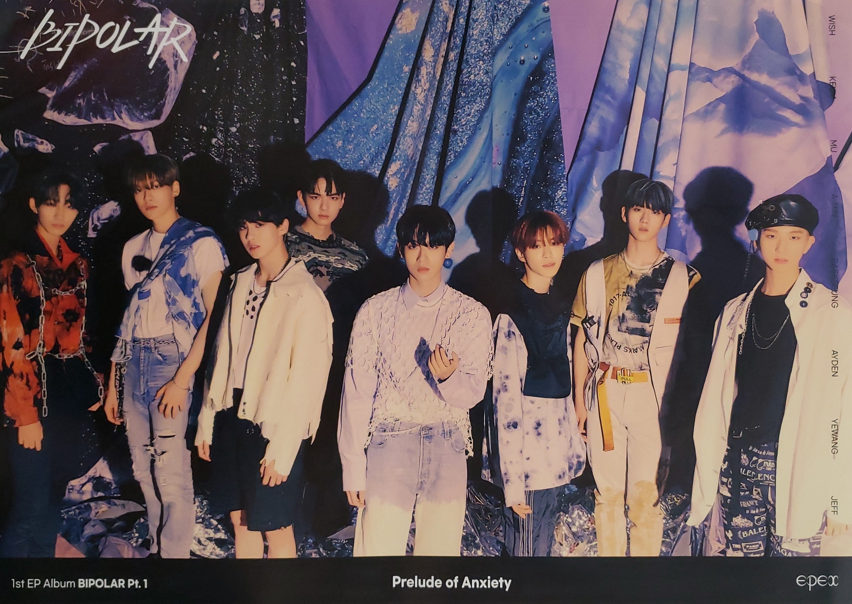 EPEX ミュー Prelude of anxiety トレカ EPEX 1ST EP ALBUM BIPOLAR PT.1 PRELUDE OF ANXIETY Official