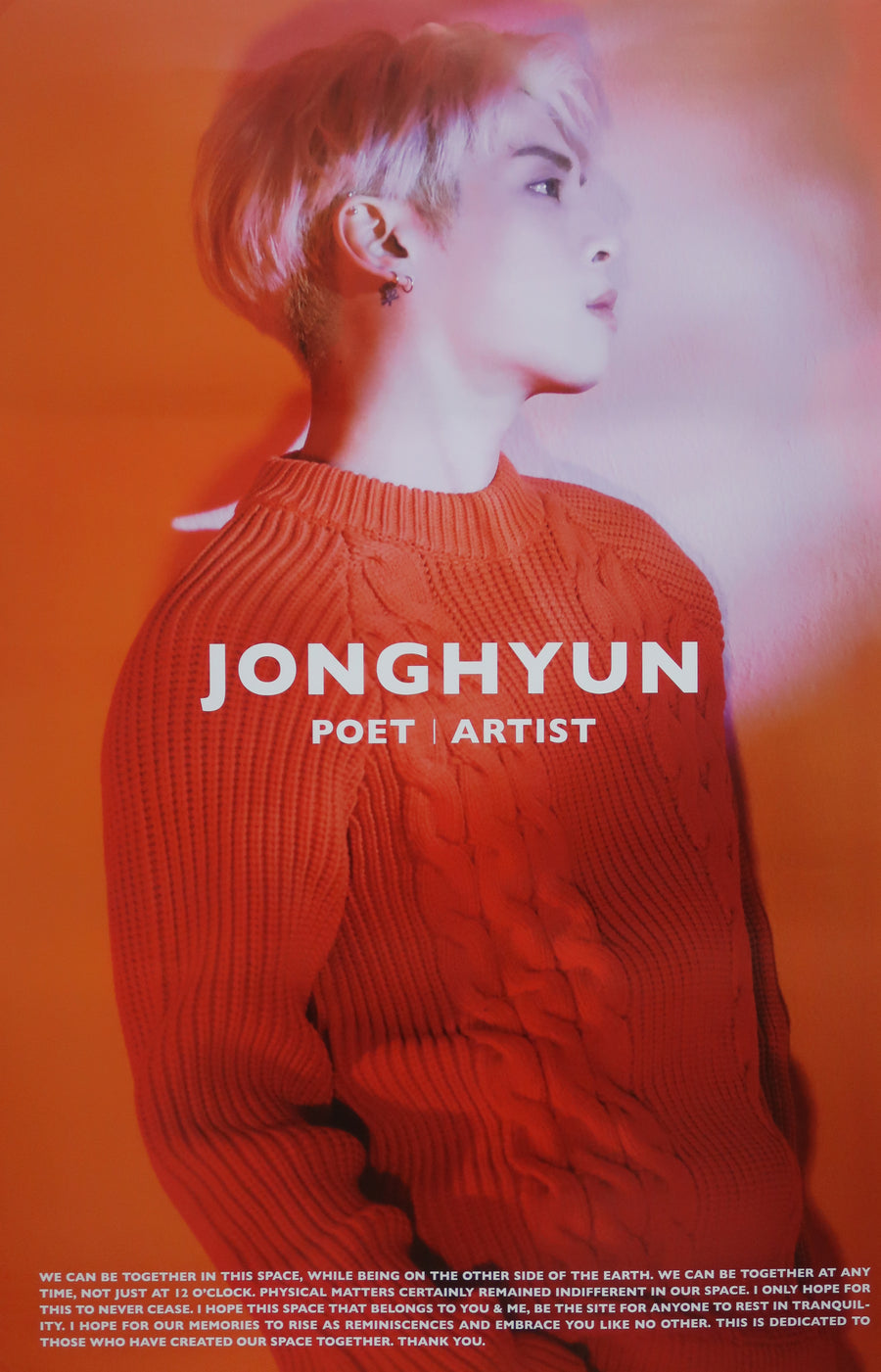 JongHyun 2nd Album Poet Official Poster - Photo Concept 1