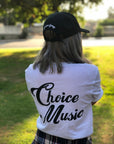 "You Can Sit With Us" Choice Music T-Shirt (White)