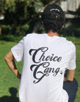 "Always Out Reppin" Ver. 2.0 - CHOICE GANG T-SHIRT (White)