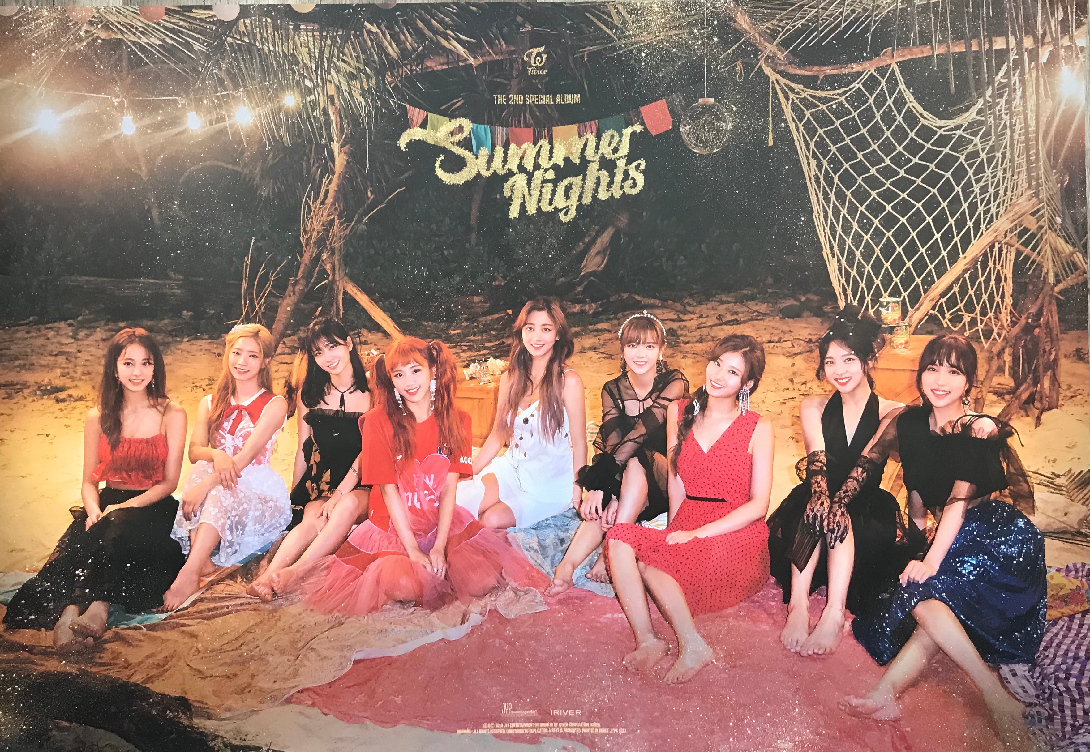 Twice 2nd Special Album Summer Nights Official Poster - Photo