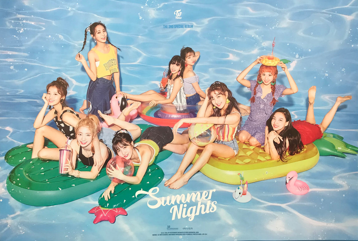 Twice 2nd Special Album Summer Nights Official Poster - Photo