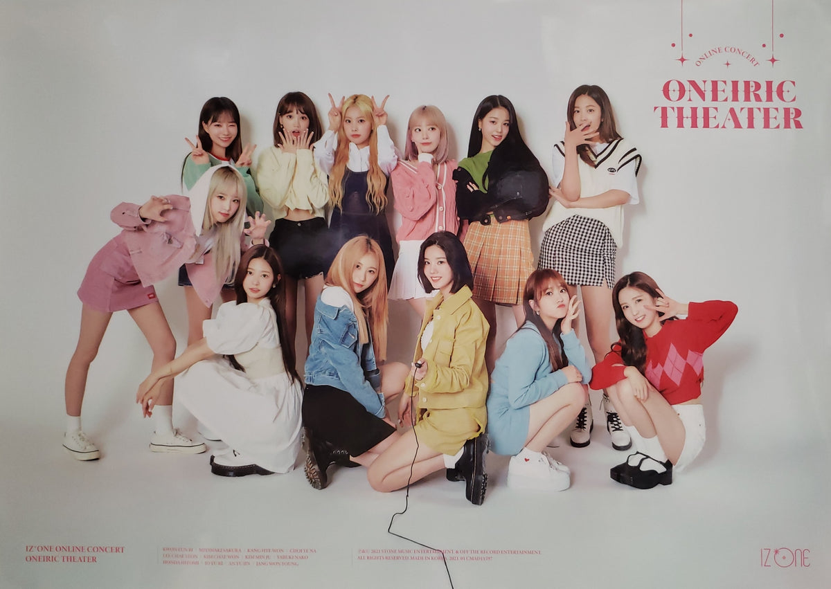 IZ*ONE Online Concert [ONEIRIC THEATER] Blu-Ray Official Poster - Phot –  Choice Music LA