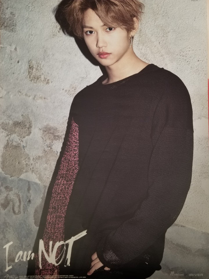 Stray Kids 1st Mini Album [I Am Not] Limited Edition Member Poster - Felix