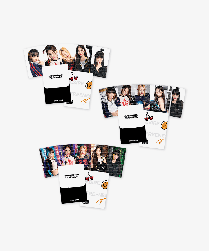 LE SSERAFIM ペンミ FEARNADA FC 特典 トレカ 4枚 Le Sserafim FEARNADA 2023 S/S Official Merchandise - Photocard