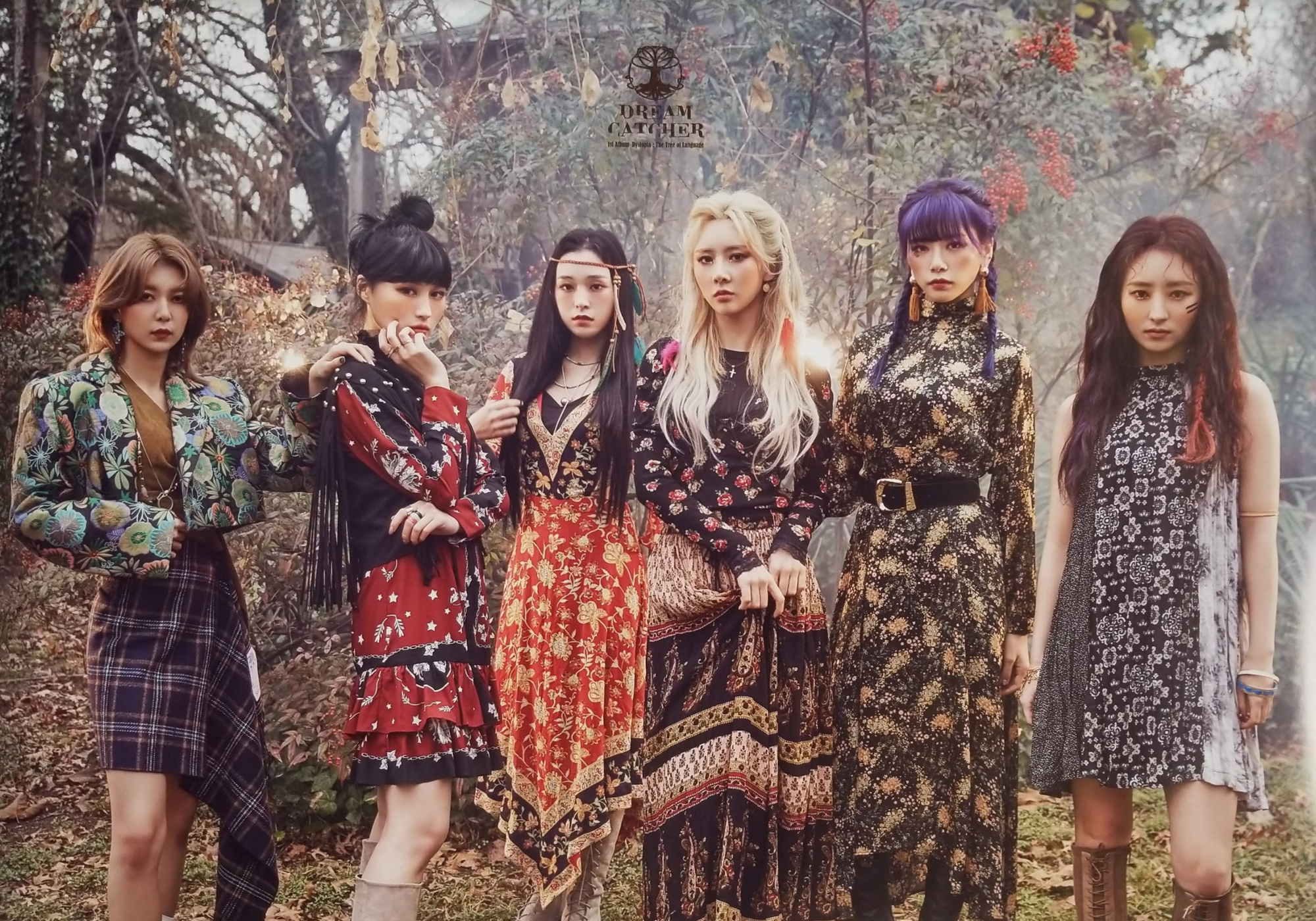 Dreamcatcher 1st Album Dystopia Tree of Language Official Poster - Photo Concept A