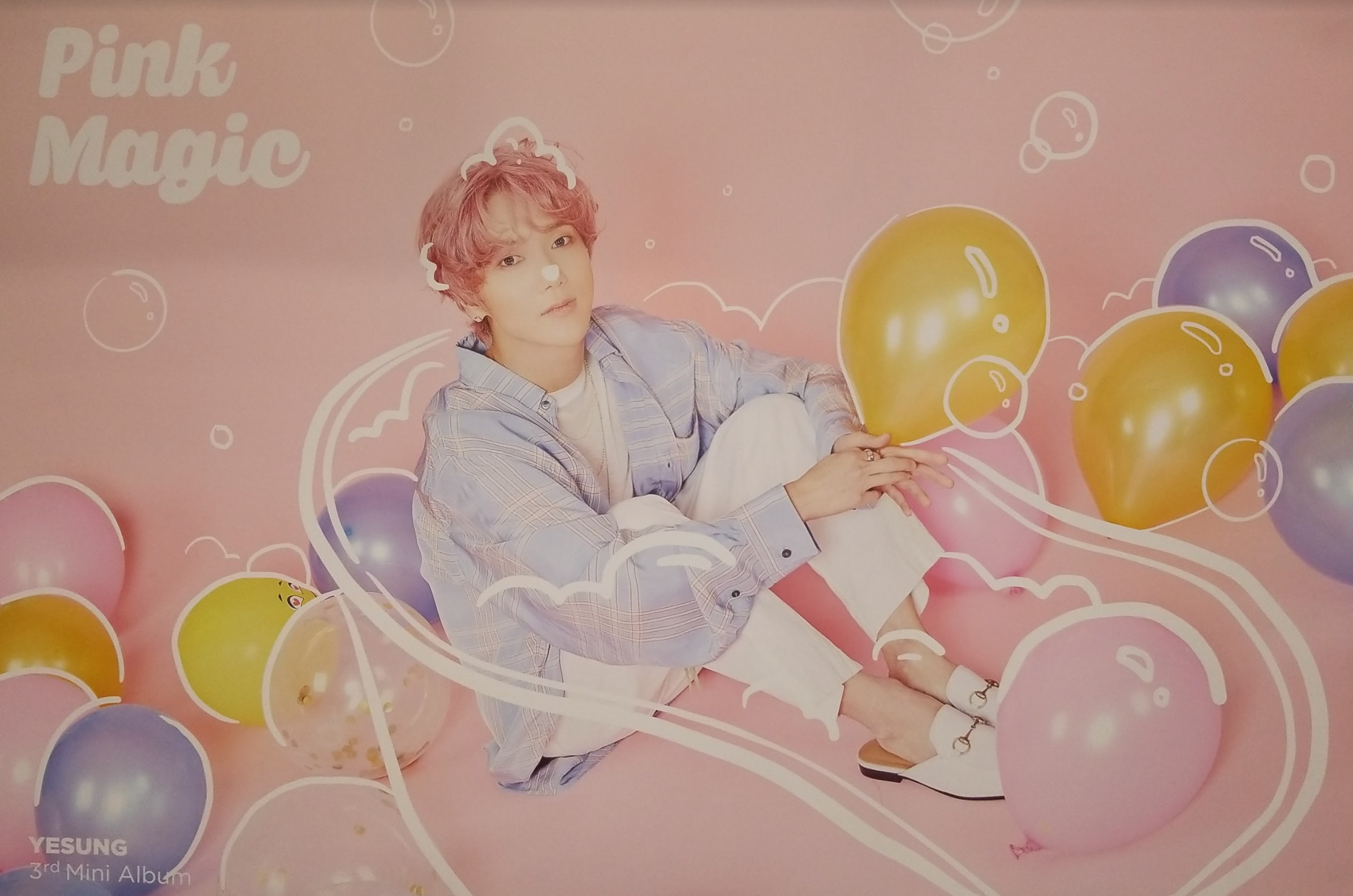 Yesung 3rd Mini Album Pink Magic Official Poster - Photo Concept 2 Yesung 3rd Mini Album Pink Magic Official Poster - Photo Concept 2