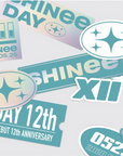 SHINee Debut 12th Anniversary Official Merchandise - Luggage Sticker Set