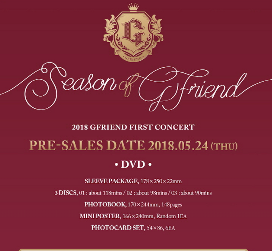 GFRIEND 2018 First Concert [SEASON OF GFRIEND] DVD