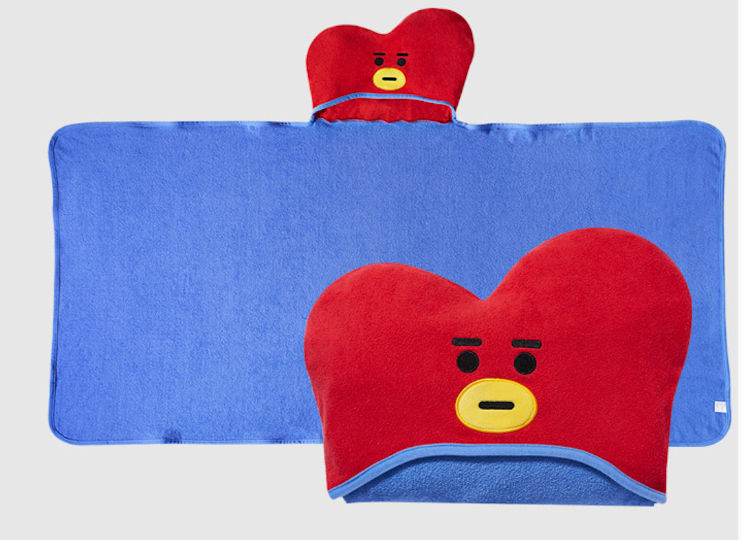 (Limited Quantity) BT21 Official Merchandise - HOODIE TOWEL