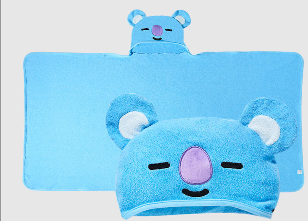 (Limited Quantity) BT21 Official Merchandise - HOODIE TOWEL