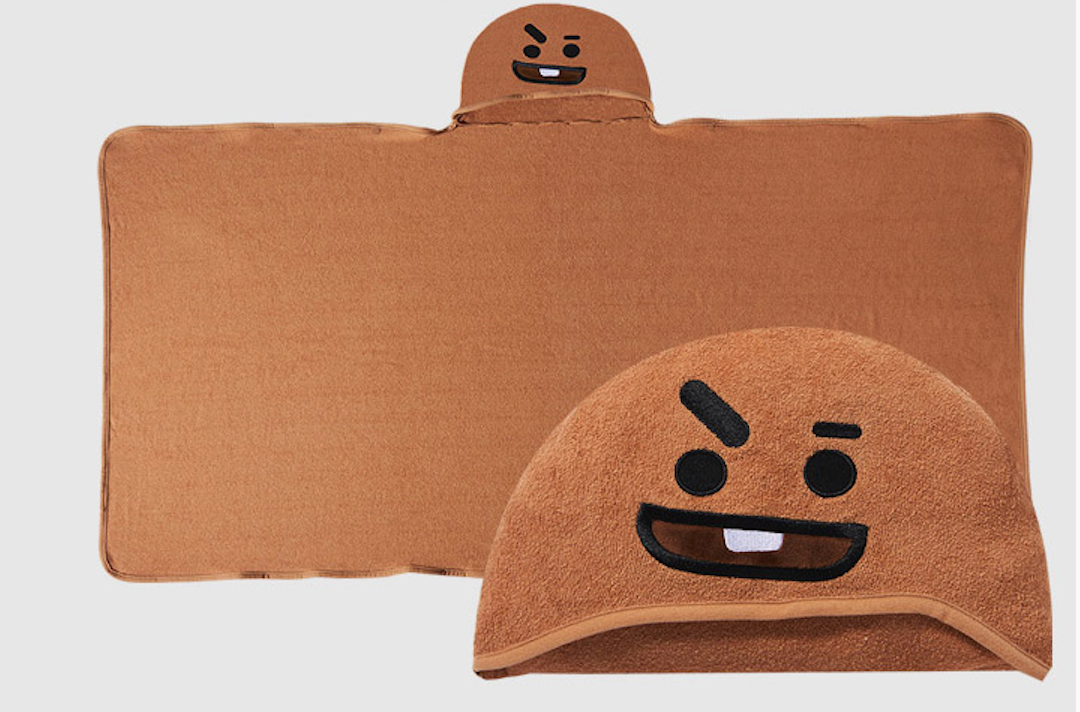 (Limited Quantity) BT21 Official Merchandise - HOODIE TOWEL