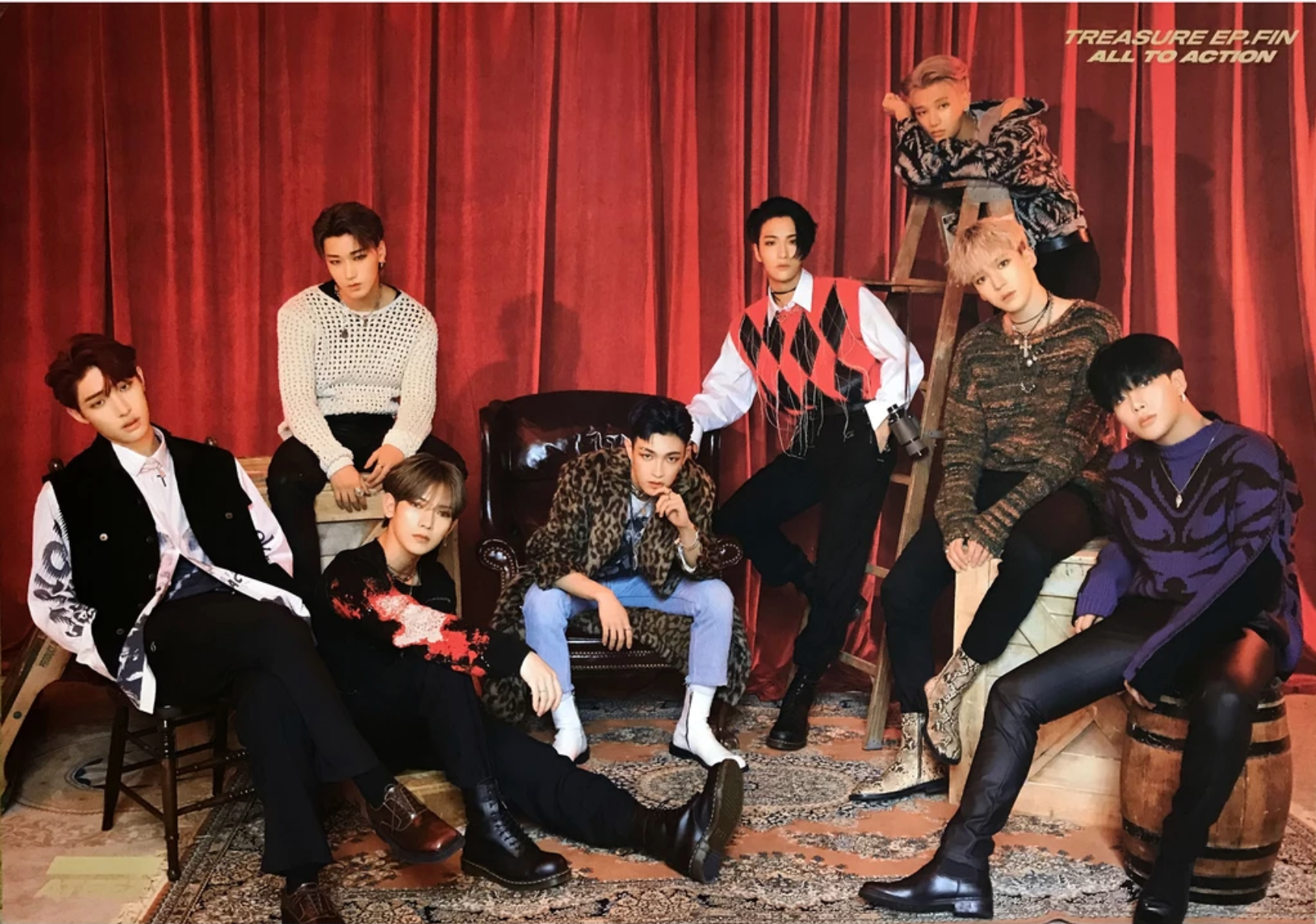 Ateez 1st Album Treasure Ep.Fin All to Action Official Poster - Photo  Concept 1