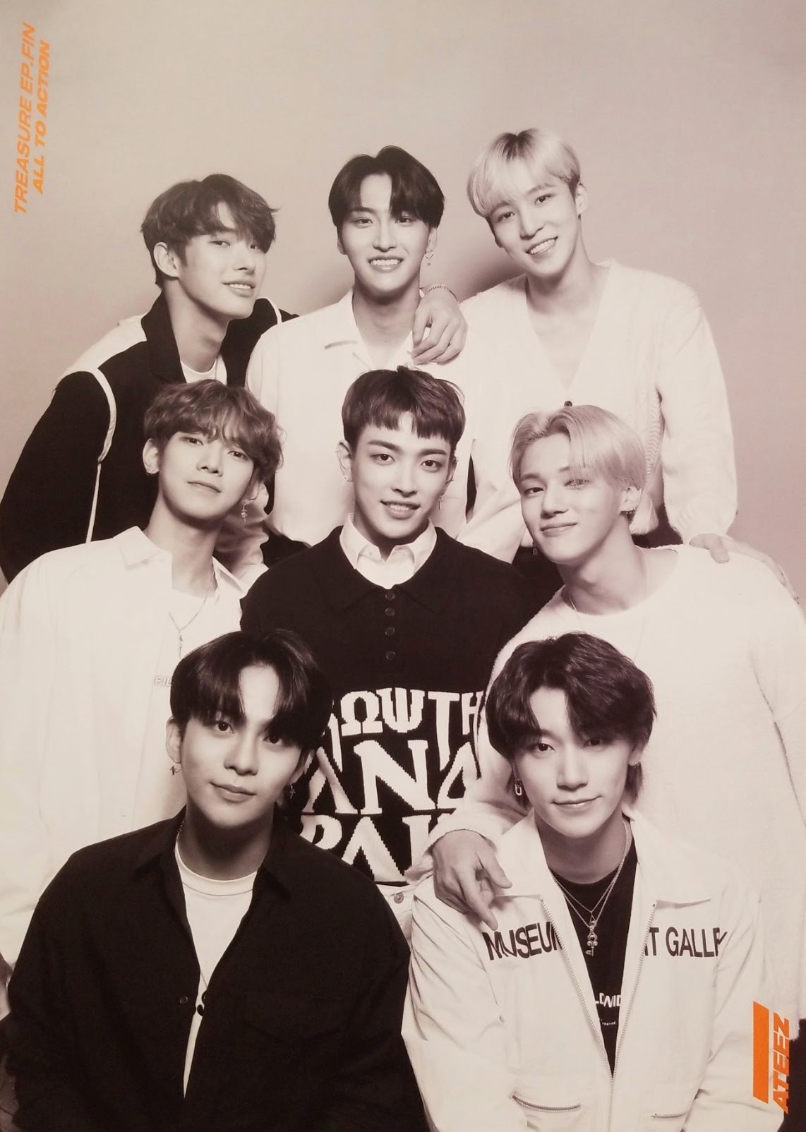Ateez 1st Album Treasure Ep. Fin All to Action Anniversary Official Poster - Photo Concept 1