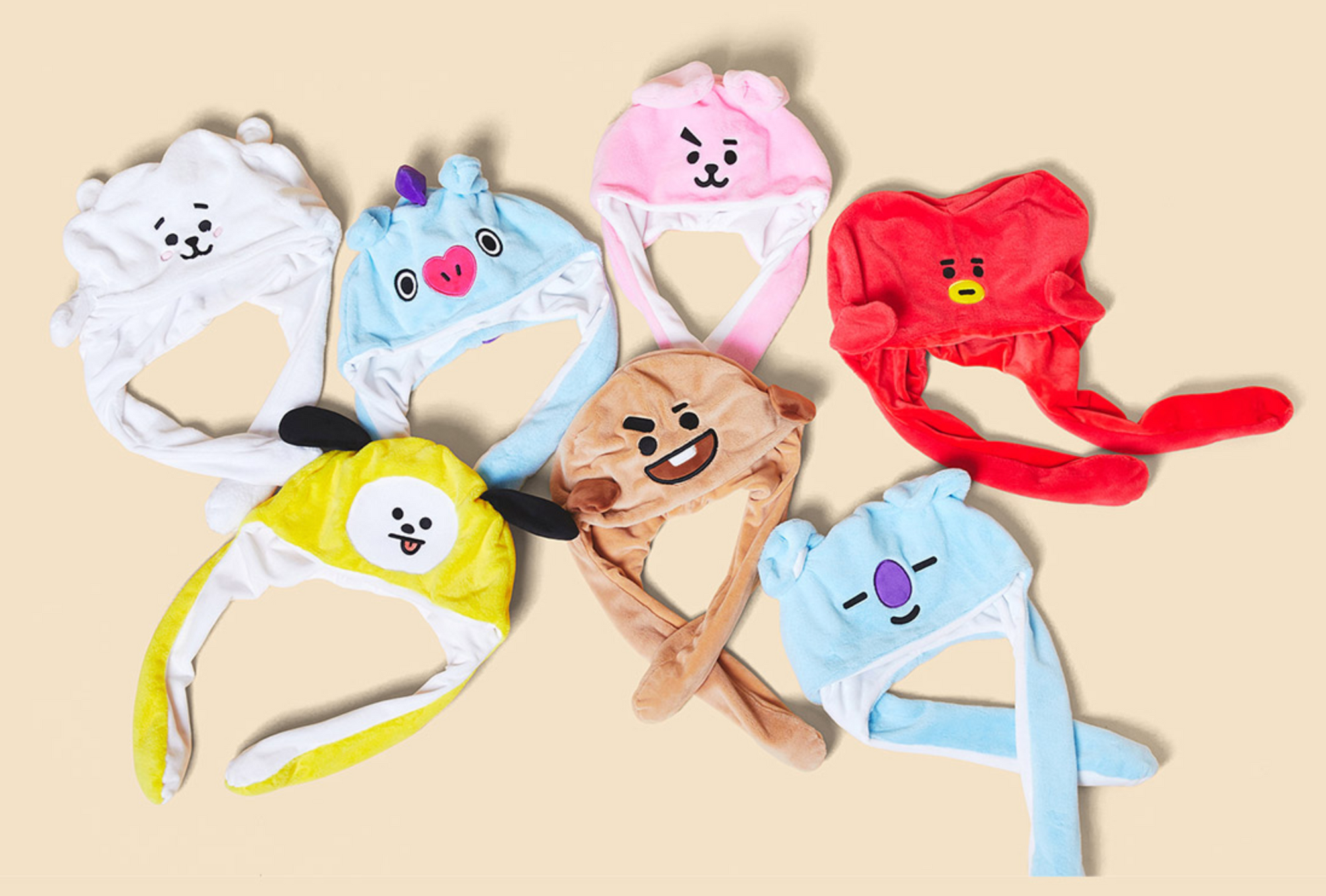 BT21 Line Friends Collaboration Official Merchandise - Action Doll Hat