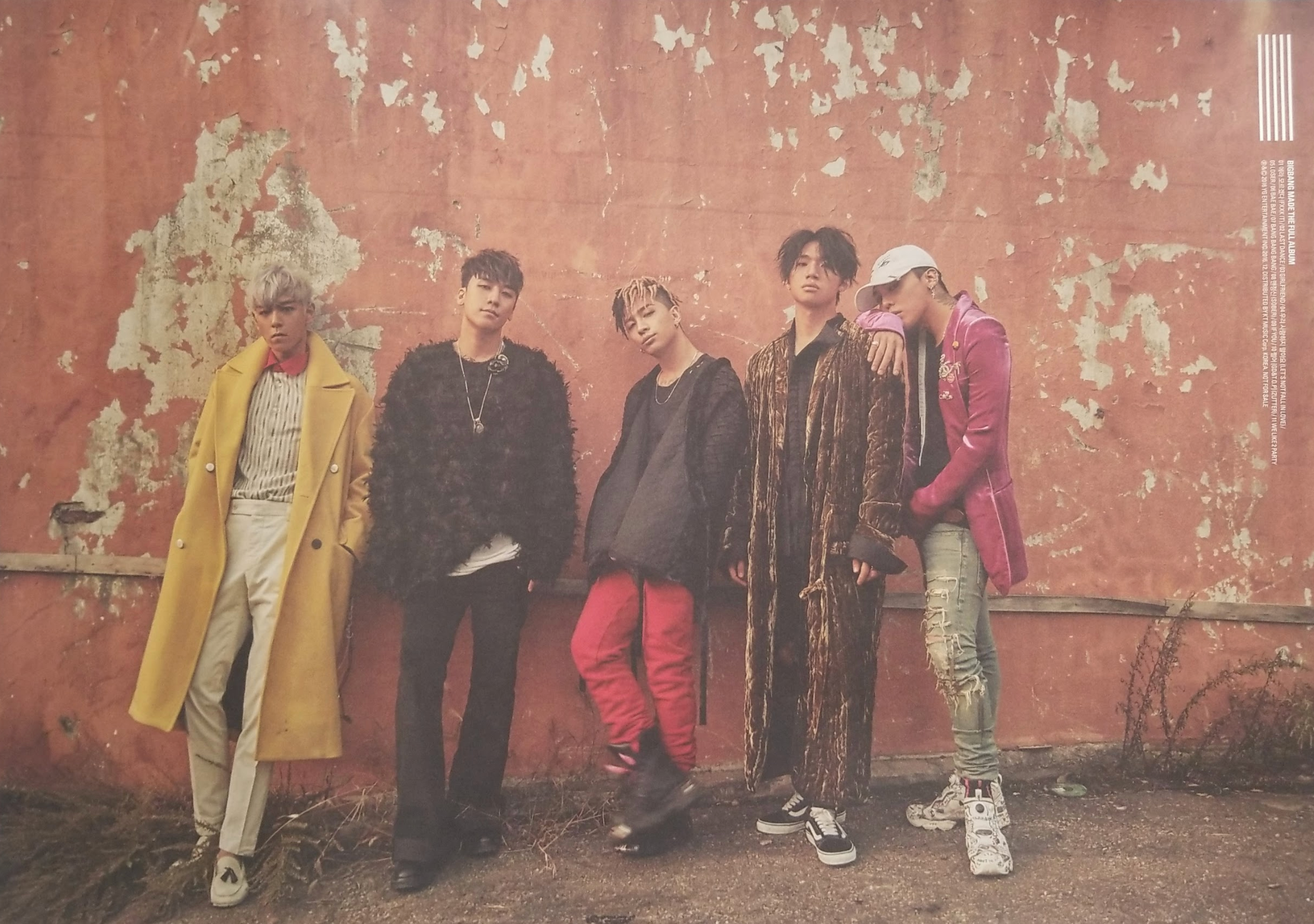 BIGBANG The Full Album Made Double Sided Official Poster - Photo BIGBANG The Full Album Made Double Sided Official Poster - Photo