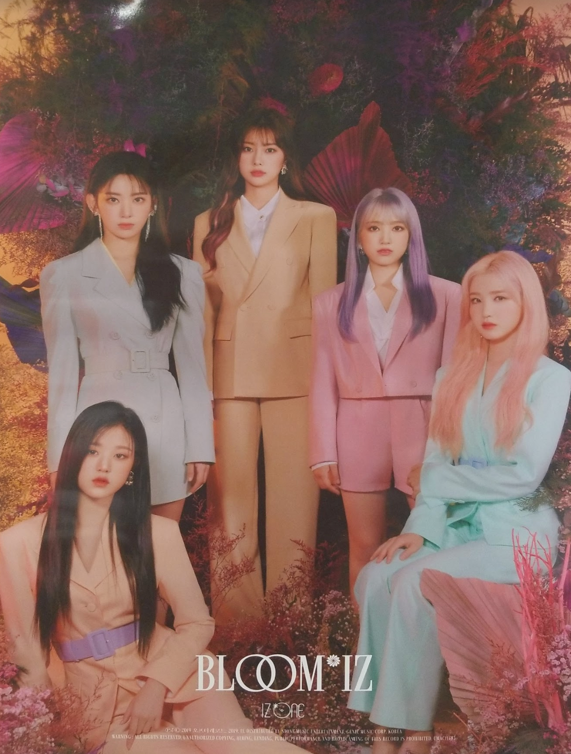 IZ*ONE 1st Album Bloom*IZ Official Poster - Photo Concept Unit A – Choice  Music LA