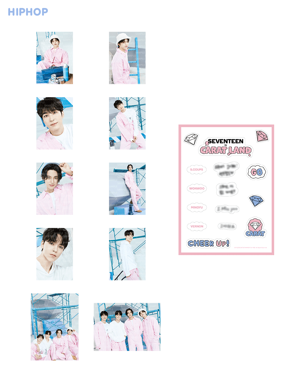 Seventeen 2023 Carat Land Official Merchandise - Sticker Set Seventeen 2023 Carat Land Official Merchandise - Sticker Set