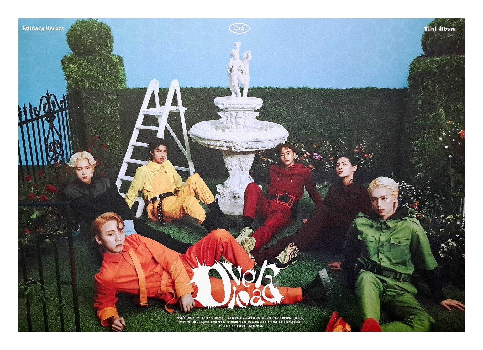 送料無料 いつまで Xdinary Heroes 2nd Mini Album Overload Official Poster K-POP・アジア