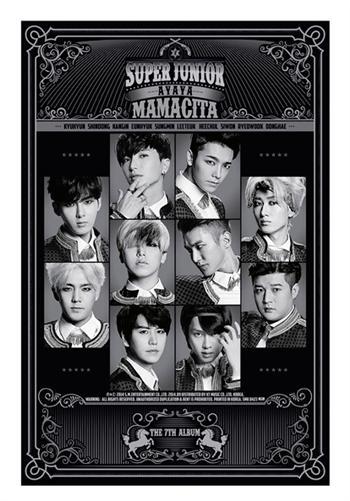 Super Junior 7th Album MAMACITA Unfolded Poster (Version A)