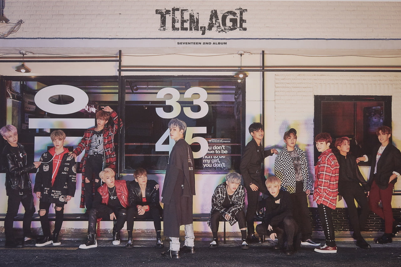 Seventeen 2nd Album Teenage Official Poster - Photo Concept RS