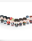 EXO Paper Toy 5TH Anniversary Package Photocard Sticker Official 9 Members Set