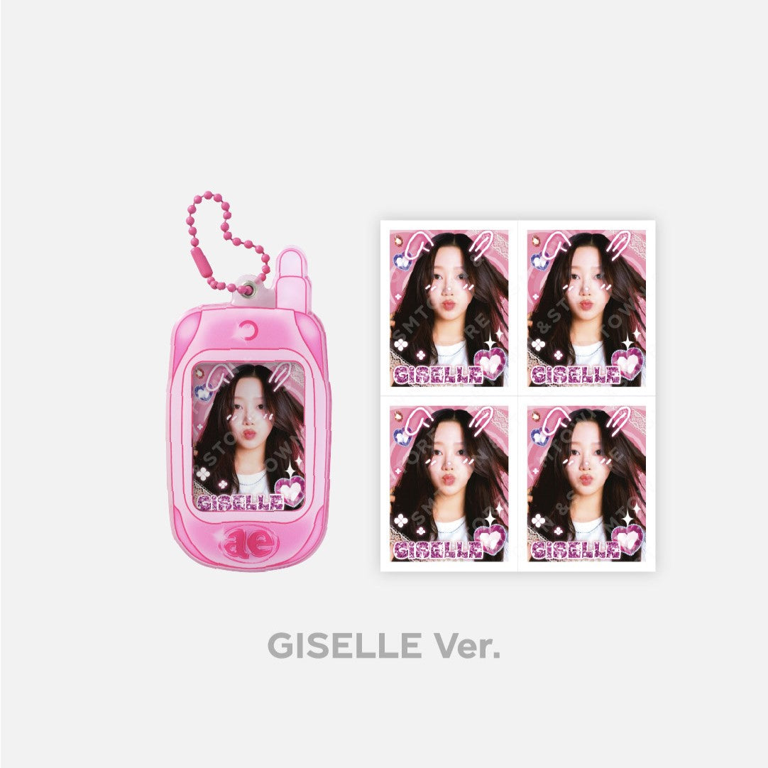 aespa Come to My Illusion Official Merchandise - Retro Keyring Set