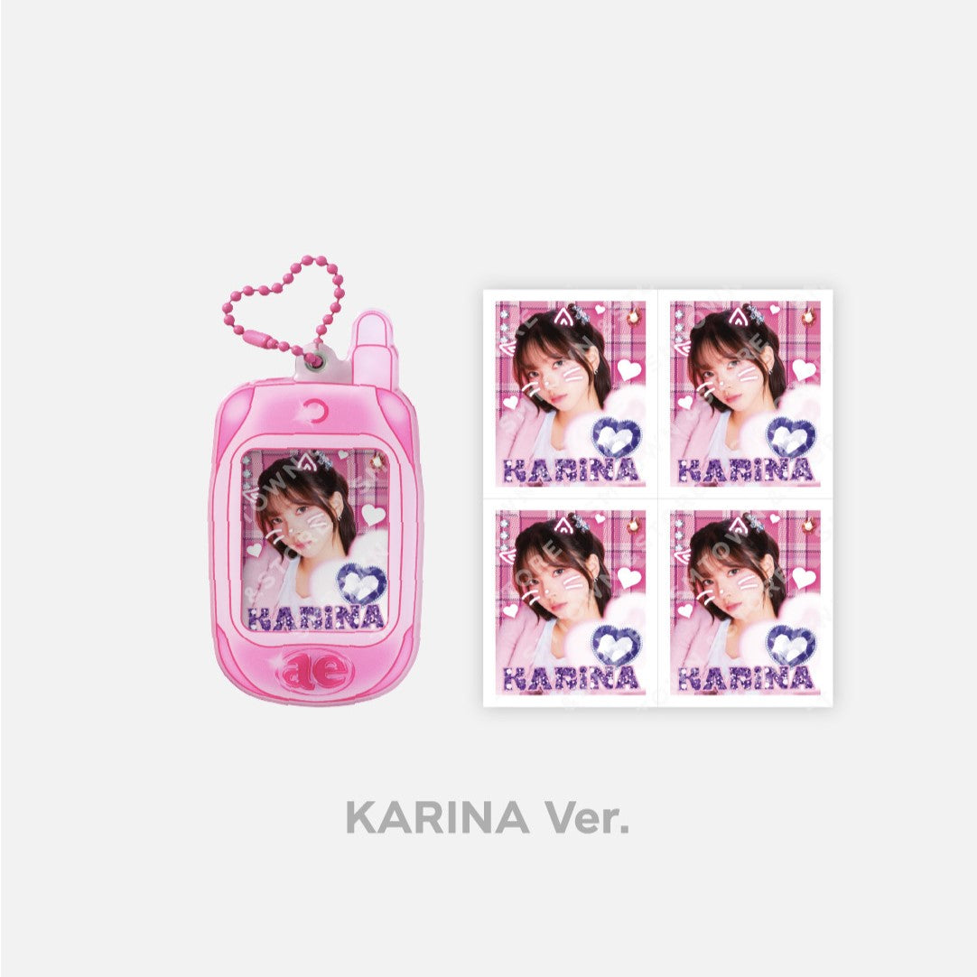 aespa Come to My Illusion Official Merchandise - Retro Keyring Set