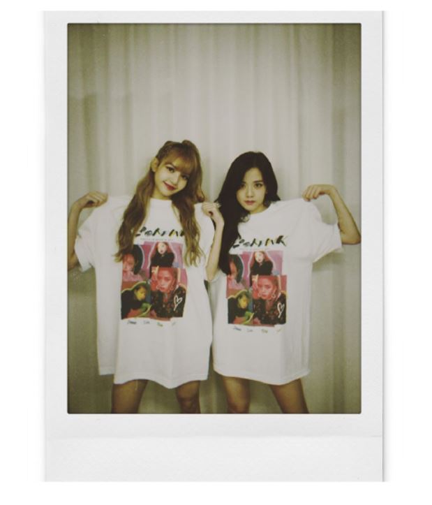Blackpink YG Official Goods Square Up Blackpink T-Shirts Type 2 (White)
