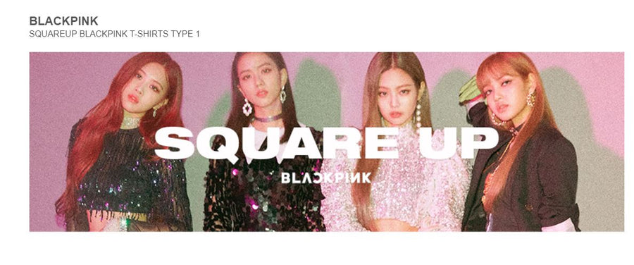 Blackpink YG Official Goods Square Up Blackpink T-Shirts Type 1