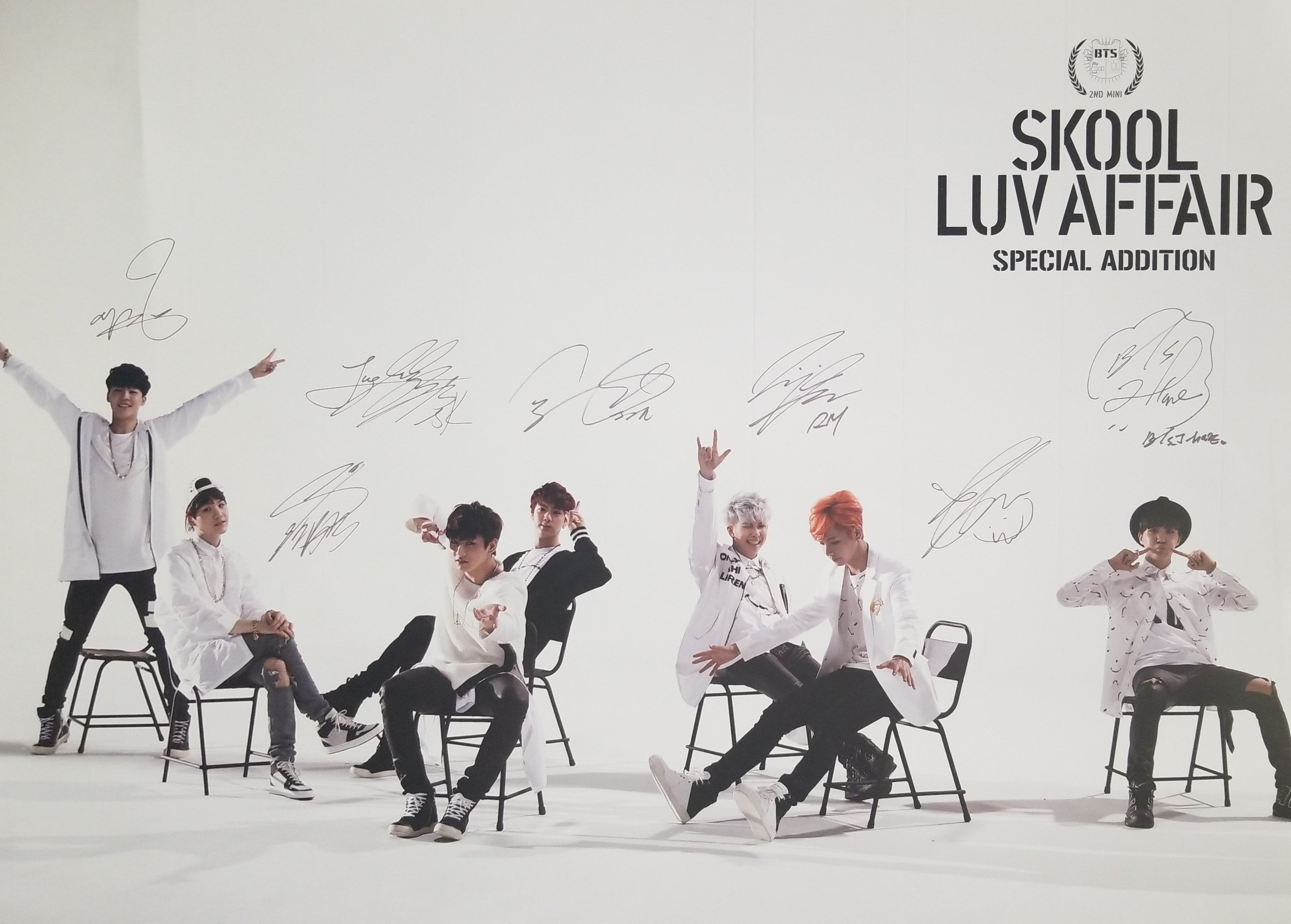 BTS Skool Luv Affair Special Addition Official Poster - Photo