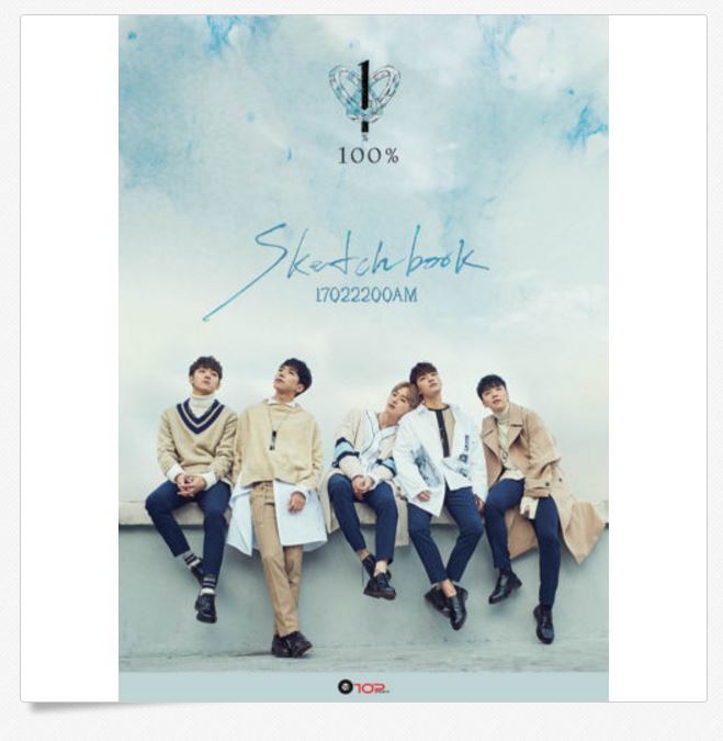 100 PERCENT 100 % - SKETCHBOOK (4th Mini Album) CD