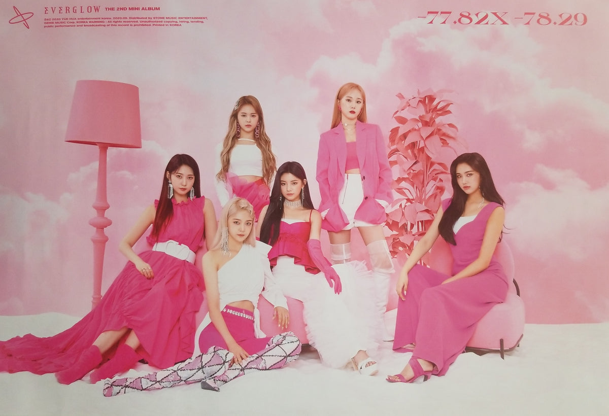 EVERGLOW 2nd Mini Album 77.82X-78.29 Official Poster - Photo