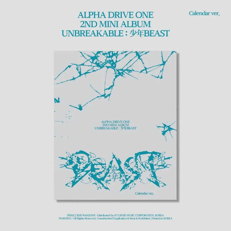 [Pre-Order] ALPHA DRIVE ONE 2nd Mini Album - UNBREAKABLE : 少年 BEAST (Calendar Ver.)