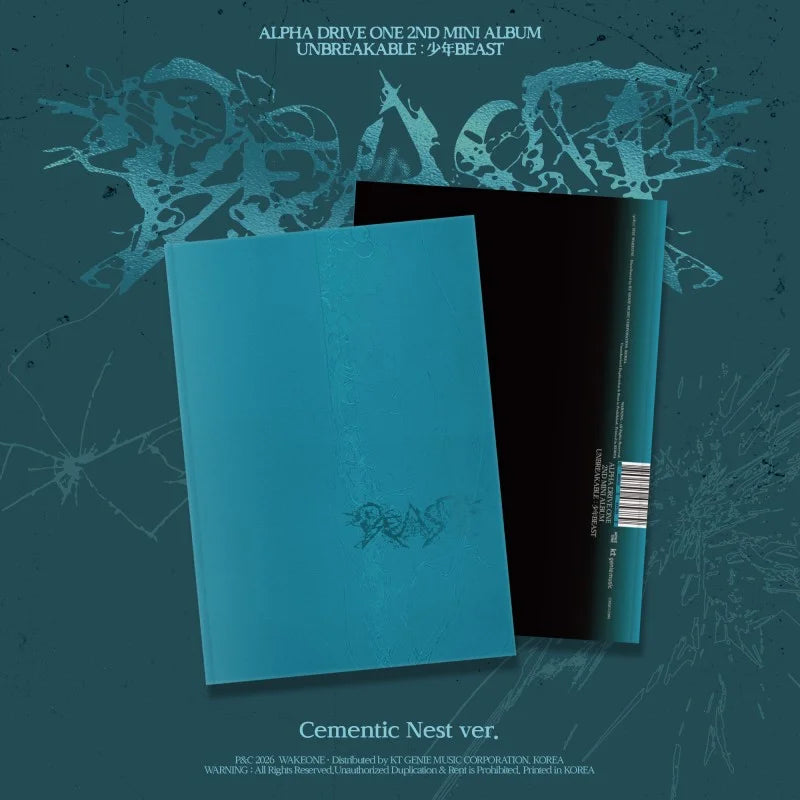 [Pre-Order] ALPHA DRIVE ONE 2nd Mini Album - UNBREAKABLE : 少年 BEAST (Cementic Nest Ver.) + APPLEMUSIC Photocard