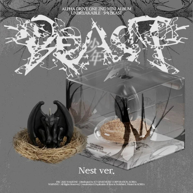 [Pre-Order] ALPHA DRIVE ONE 2nd Mini Album - UNBREAKABLE : 少年 BEAST (Nest Ver.)