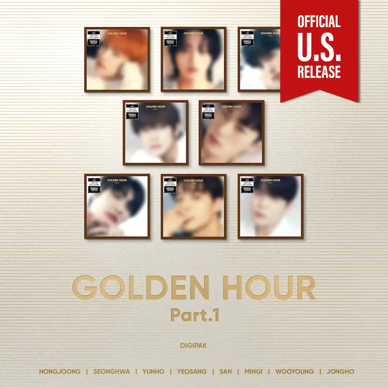 ATEEZ 10th Mini Album - GOLDEN HOUR : Part.1 (Digipack Ver.) (U.S. Ver.)