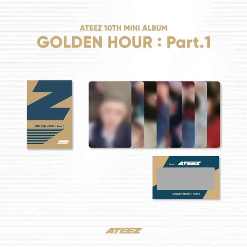 ATEEZ GOLDEN HOUR : Part.1 Official Merchandise - Photo &amp; Scratch Card Set