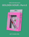 ATEEZ 14th Mini Album - GOLDEN HOUR : Part 5 (Key Chain Ver.) + WITHMUU Photocard