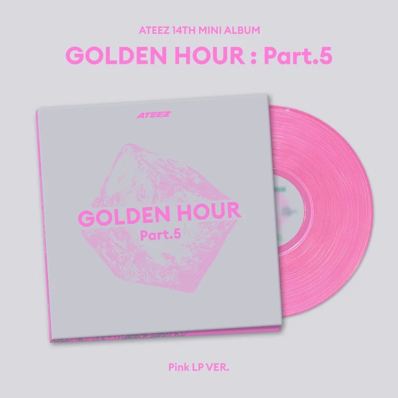 [Pre-Order] ATEEZ 14th Mini Album - GOLDEN HOUR : Part 5 (Pink LP Ver.)