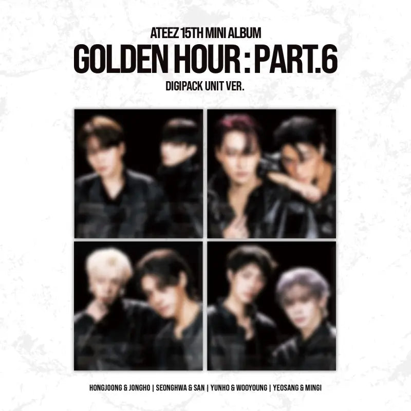 [Pre-Order] ATEEZ 15th Mini Album - GOLDEN HOUR : Part.6 (Digipack Unit Ver.) + TOKTOQ Photocard