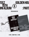 [Pre-Order] ATEEZ 15th Mini Album - GOLDEN HOUR : Part.6 (Poca Album Ver.) + TOKTOQ Photocard