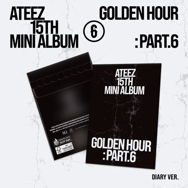 [Pre-Order] ATEEZ 15th Mini Album - GOLDEN HOUR : Part.6 (Poca Album Ver.) + TOKTOQ Photocard