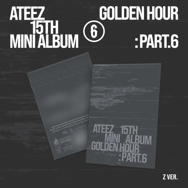 [Pre-Order] ATEEZ 15th Mini Album - GOLDEN HOUR : Part.6 (Poca Album Ver.) + TOKTOQ Photocard