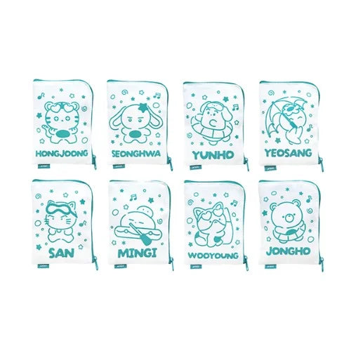 [Pre-Order] ATEEZ 8th Anniversary Blue Drift Official Merchandise - Mini Pouch